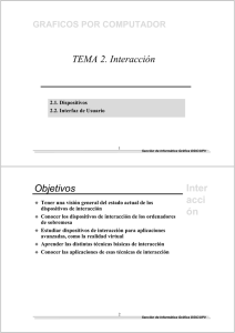 TEMA 2. Interacción Inter acci ón Objetivos