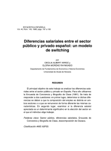 Diferencias salariales entre el sector público y privado español: un