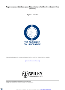 Regímenes de antibióticos para el tratamiento de la infección