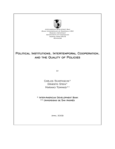 Political Institutions, Intertemporal Cooperation, and the Quality of