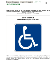Ficha justificativa de Accesibilidad