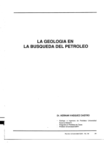 La geología en la busqueda del petróleo