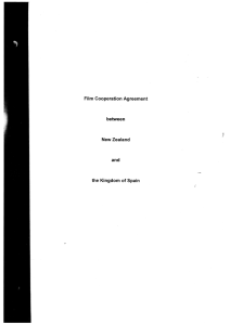 Film Cooperation Agreement - New Zealand Film Commission