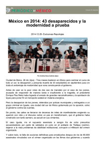 México en 2014: 43 desaparecidos y la modernidad a prueba