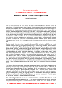 Nuevo Laredo: crimen desorganizado