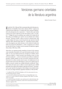 Versiones germano-orientales de la literatura
