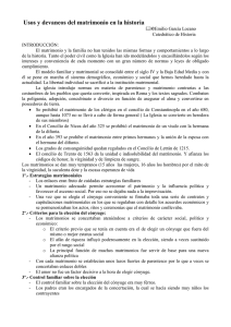 Usos y devaneos del matrimonio en la historia