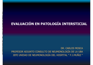 Evaluación de las intersticiopatias