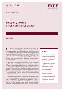 Religión y política en las transiciones árabes