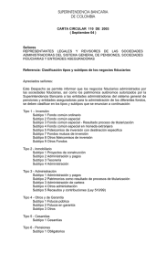 Carta Circular 110 de 2003 - Superintendencia Financiera de