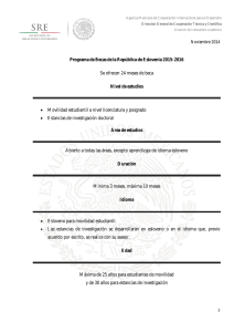 Programa de Becas de la República de Eslovenia 2015