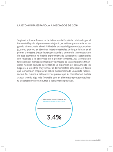 La economía española a mediados de 2016