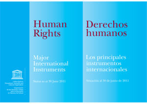 Derechos humanos: los principales instrumentos internacionales