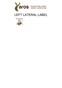 LEFT LATERAL LABEL