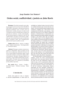 Orden social, conflictividad y justicia en John Rawls