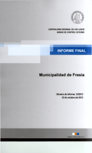 Municipalidad de Fresia - Contraloría General de la República
