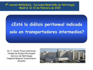 Diapositiva 1 - Sociedad Madrileña de Nefrología