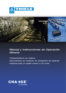 Manual y Instrucciones de Operación Minería