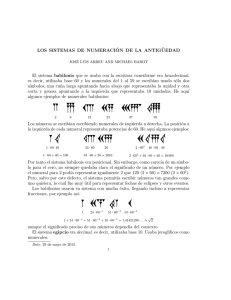 Abreu, J.L., Barot, M., Los sistemas de numeración de la