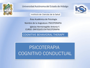 Psicoterapia Cognitivo Conductual