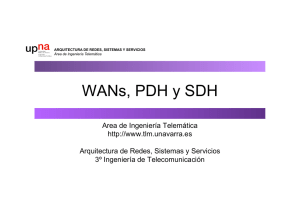 WANs, PDH y SDH - Área de Ingeniería Telemática