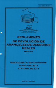 reglamento de devolucion de aranceles de derechos reales