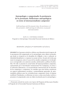 Antropología y campesinado - Universidad Católica de Temuco