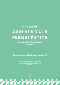 Manual de Assistência Farmacêutica – rede de Atenção Básica e