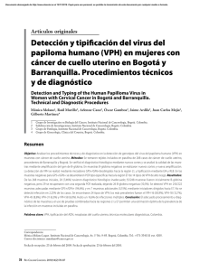 Detección y tipificación del virus del papiloma humano
