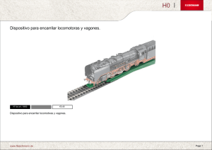 Dispositivo para encarrilar locomotoras y vagones.