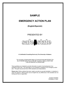 emergency action plan - Alabama Safe State