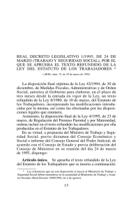 Real Decreto Legislativo 1/1995, de 24 de marzo, por el