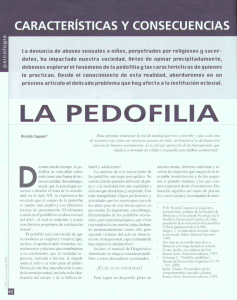 La pedofilia - Pontificia Universidad Católica de Chile