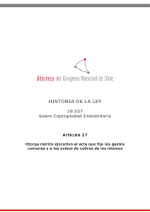 historia de la ley - Biblioteca del Congreso Nacional de Chile