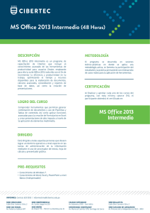 MS Office 2013 Intermedio
