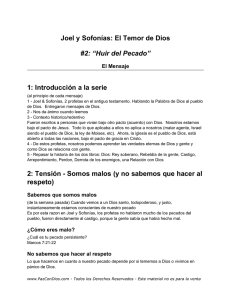 Joel y Sofonías: El Temor de Dios #2: “Huir del Pecado” 1