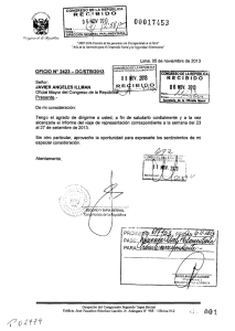 Informe - Congreso de la República