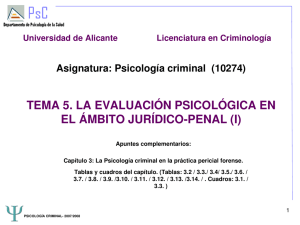 TEMA 5 Psicología criminal - RUA