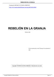 rebelión en la granja - Mundo Cultural Hispano
