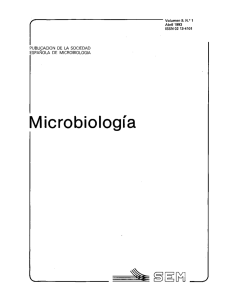 Vol. 9 núm. 1 - Sociedad Española de Microbiología