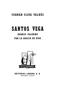 SANTOS VEGA - Fernan Silva Valdes