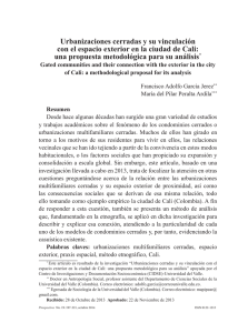 Urbanizaciones cerradas y su vinculación con el