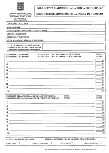 sol°licitut d`admissió a la borsa de treball/1