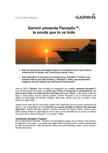 Garmin presenta Panoptix™, la sonda que lo ve todo