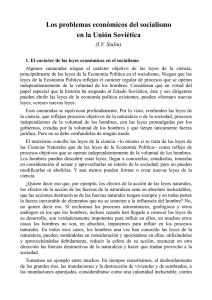 Problemas economicos del socialismo en la URSS