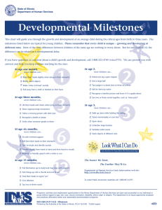 DHS 4389 Developmental Milestones