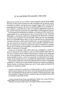 IV. EL ASCENSO DE AMARO, 1922-1924