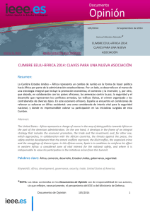Cumbre EEUU-ÁFRICA 2014: Claves para una nueva