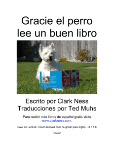 Gracie the Dog Reads a Good Book - Spanish