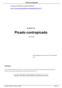 Picado contrapicado - Mundo Cultural Hispano